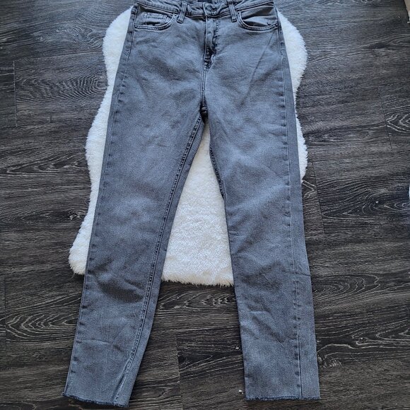 Hudson Heidi High Rise Straight Jeans in Foggy Night Sz 29 - Picture 3 of 11